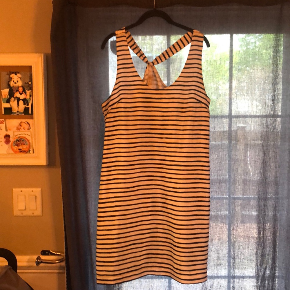 Black and White Striped J.Crew Dress